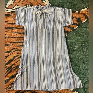 Marissa Olivia Striped Blue and White Dress Size Medium NWT